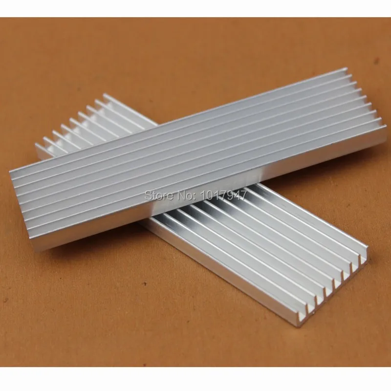 5 sztuk dużo 100mm x 28mm x 6mm Radiator aluminiowy Radiator do chipa LED Radiator komputerowy