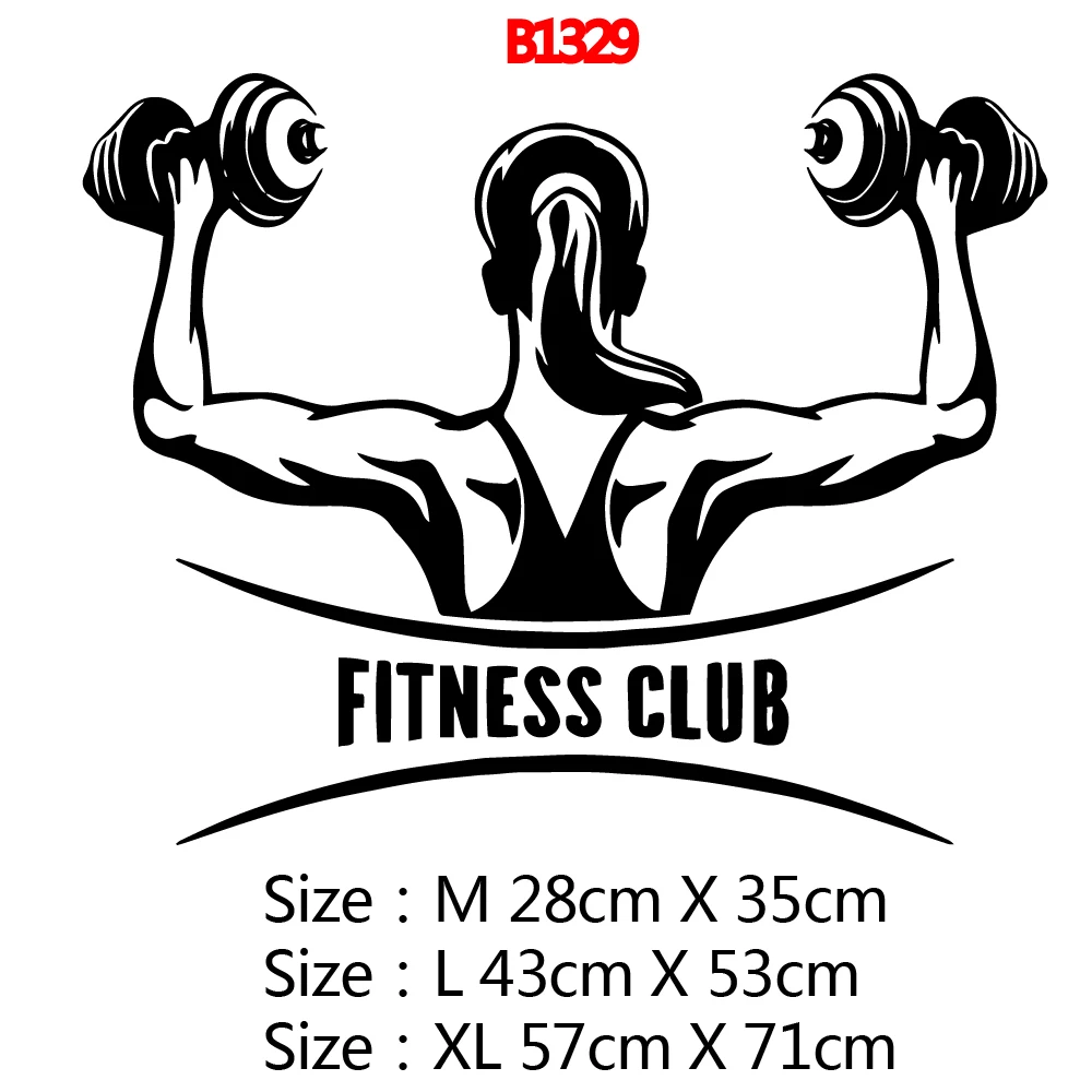 Diy Fitness freak Sticker Fitness Club Removable Wall Stickers For Gym Quote Wallpaper Vinyl Wall Art Decoration Stickers muraux