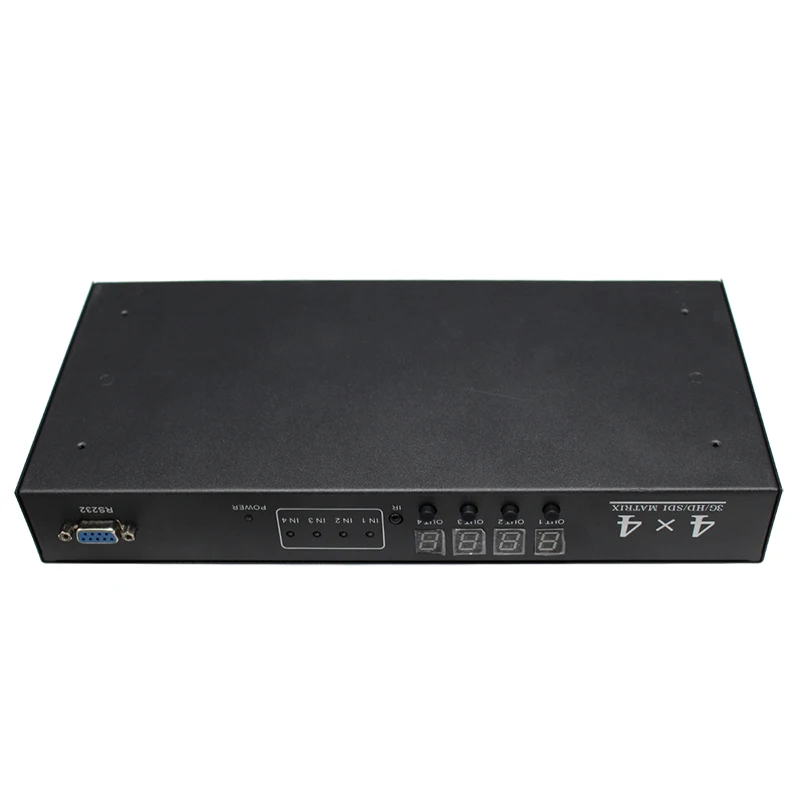 Multimedia SDI Matrix 4x4 Switcher , 4 To 4 Converter for 3G HD SD Monitor Security Camera CCTV Video