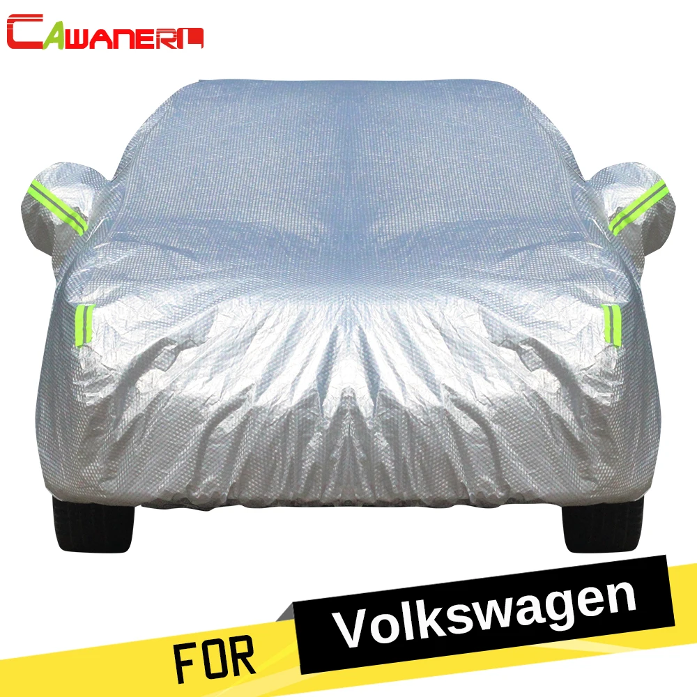 

Cawanerl Waterproof Car Cover Sun Snow Hail Rain Protect Thicken Cotton Cover For VW Lamando Tiguan Phaeton Beetle Jetta Magotan