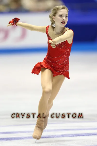 Custom Figure Skating Dresses Crystal New Brand  Vogue Ice Skating Competition Dress DR3275