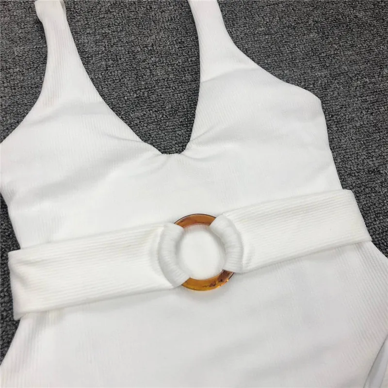 Strój kąpielowy jednoczęściowy Amber Belt 2026, damski strój plażowy, maillot femme, monokini, biquini, maio mujer, trikini, badpak, stroje damskie — zdjęcie 7