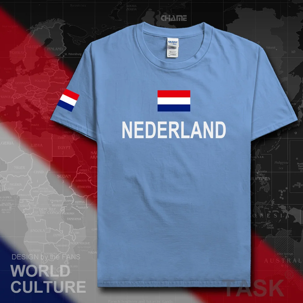 Netherlands Low Countries t shirt man jerseys 2017 t-shirt 100% cotton Dutch nation team sporting meeting fans fitness Holland