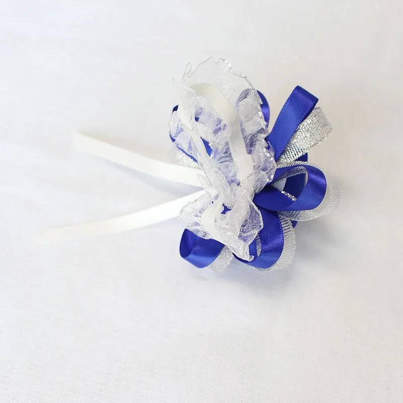 Lovegrace-ramillete de flores de rosas azules de seda de simulación, tocado DIY, sombrero, decoración de fiesta de boda, nuevo, 1 pieza, 3 piezas