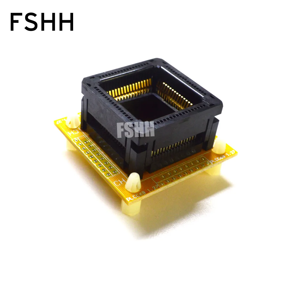 PLCC68 test socket PLCC68 With PCB board ic socket Pitch=1.27mm IC120-0684-304 ic socket