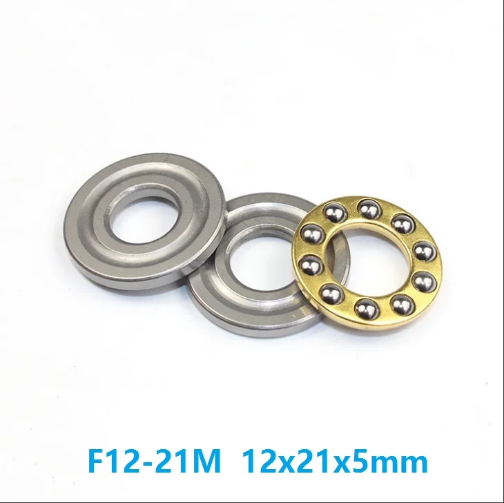 100pcs F12-21M Axial Ball Thrust Bearing 12x21x5 mm bearing Plane thrust ball bearing 12*21*5mm