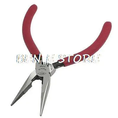 Red Antislip Grip Spring Circlip Needle Nose Pliers 5