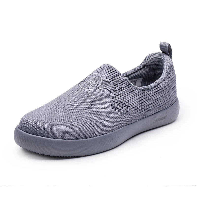 Onemix-tênis de malha macio e respirável para homens e mulheres, sapatos vulcanizados leves, estilo casual, para caminhadas e viagens