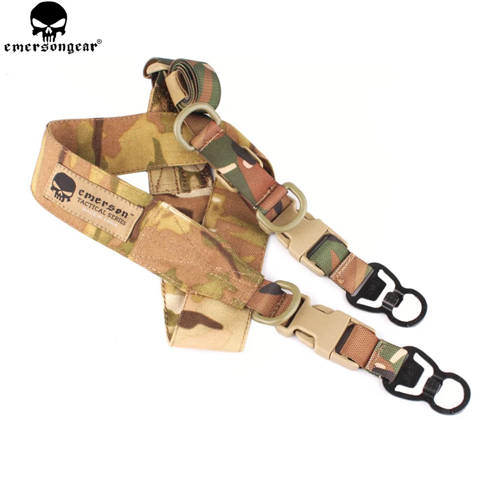 EMERSONGEAR L.Q.E One Two Point Slings Series Hunting Airsoft Slings with MASH Hook Rifle Sling Tactical Gun Sling EM8490