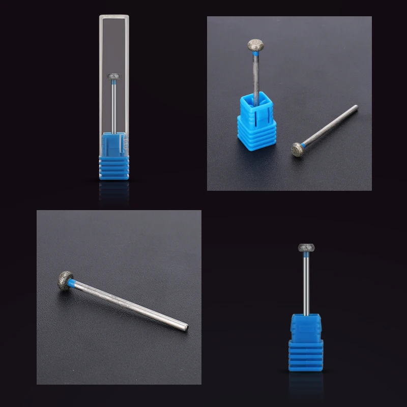 2 teile/los Diamant Nagel Bohrer Fräser Rotary Grat Häutchen Sauber Bits Gerät für Maniküre Nagel Dateien Kunst Werkzeuge – Detail 4