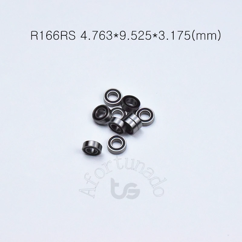 

R166RS Bearing 10pcs 4.763*9.525*3.175(mm) free shipping chrome steel rubber Sealed High speed Mechanical equipment parts