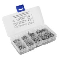 In stock 800Pcs Stainless Steel Self Tapping Screw Assortment Kit Lock Nut Wood Thread Nail Screw Sets M2