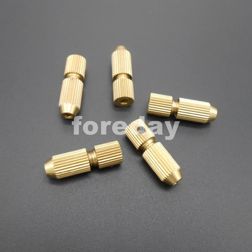 50PCS X 2MM 2.3MM 3.17MM Multi-model Small Brass Drill Clips Chucks Copper Clamps Motor Shaft Fixture for 0MM-3.17MM *FD007-168