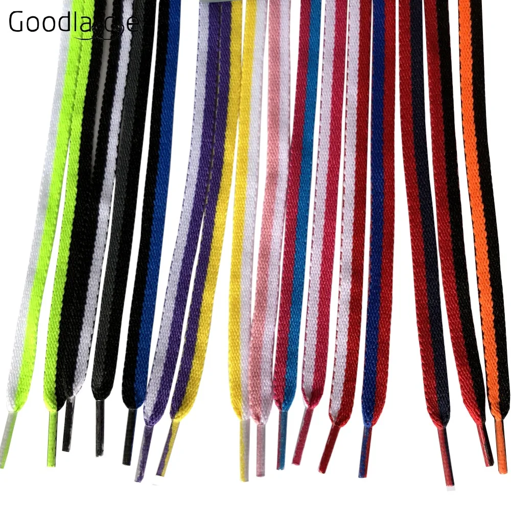 

Two-color Flat Shoelaces Shoe Laces for Sneakers Sport Shoes Cool 120cm/47Inch