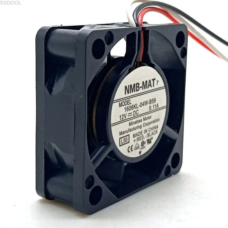 NMB 4cm 4015 12V Dual Ball High Volume Fan 1606KL-04W-B59 Industrial Computer Velocity Measuring Fan