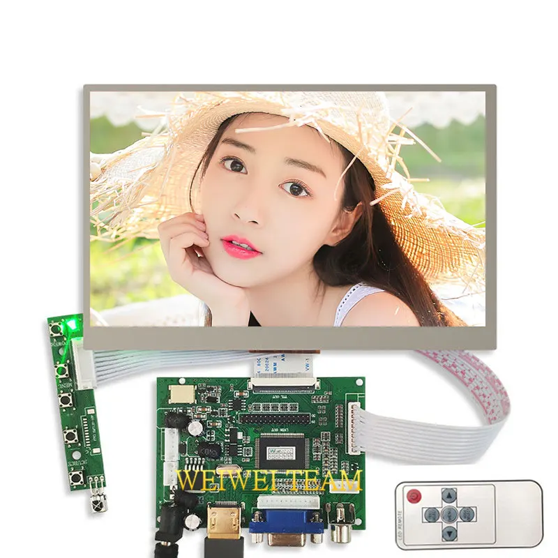 

for Raspberry Pi 3 LCD display 7" TFT EJ070NA-01J 1024x600 40Pins LCD Screen + VGA AV Controller Board VS-TY2662-V1 Driver