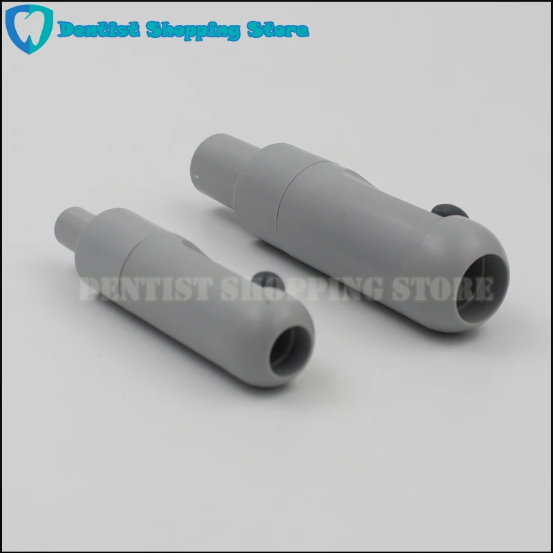 2pcs Dental Grey Universal Saliva Swivel Sucker Suction Handle With Adjustable Valve Strong Weak Suction Autoclavable