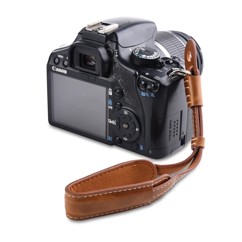 PU Leather Camera Wrist Hand Strap Double Layer Flexible for Sony Alpha a6500 a6000 a5100 a5000 A7R A7 A7S A7II 3 A7M3 A7RM3