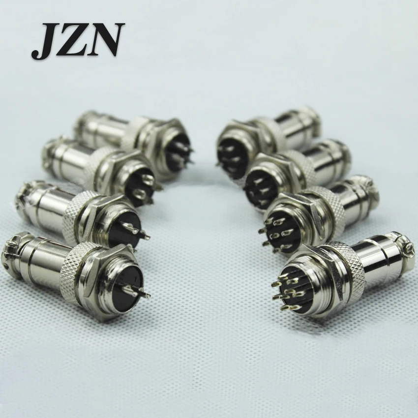 1 zestaw GX16-2/3/4/5/6/7/8/9 Pin męski i żeński średnica 16mm przewód złącze panelu GX16 złącze okrągłe gniazdo lotnicze wtyczka