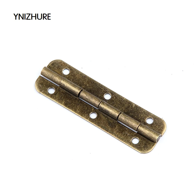 50pcs 50*15mm  Limited Top Fashion Furniture Hinges Blum  Antique Wooden Gift Box Hinge 6 Hole Hinges For Jewelry Boxes