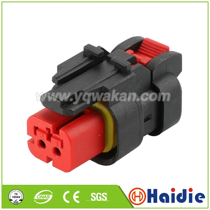 Free shipping 5sets 2pin female auto electric waterproof plug plastic cable cable connector 77627-1