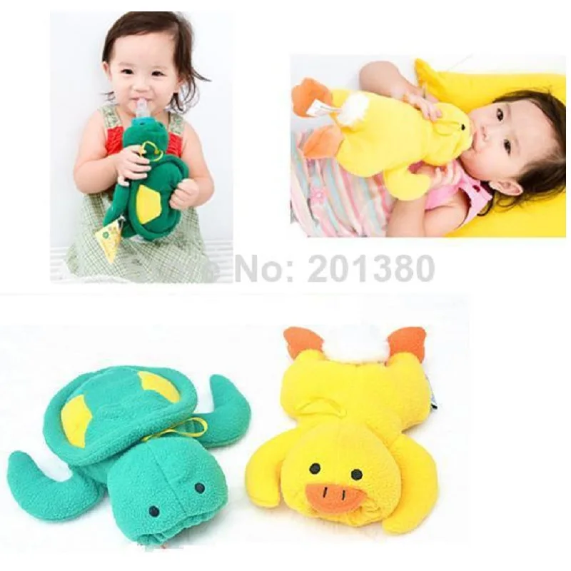Hooyi baby Girls Insulation Bags bottles Plush Toy Thermal Bag Newborn Bootle case Feeding Bottle Holder Thermos Bag Animal