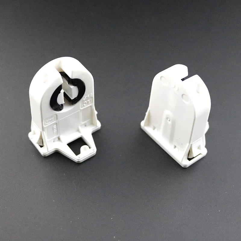 1-100PCS Plastic Lamp Holder Bases suitable for T8 G13 LED bracket lamp T8 T/ UV Fluorescent Light Socket Lamp Base AC100-250V