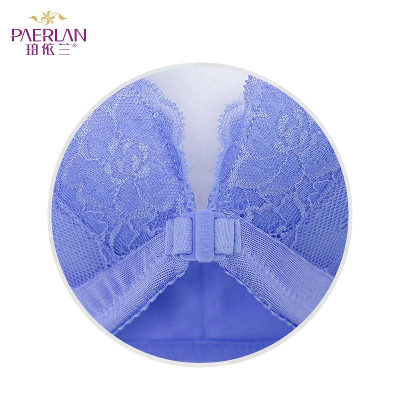 PAERLAN Wire Free Front Closure Lace Female Seamless Bra Sexy In the Summer Small Breasts Thick Push Up Vest Underwear Women