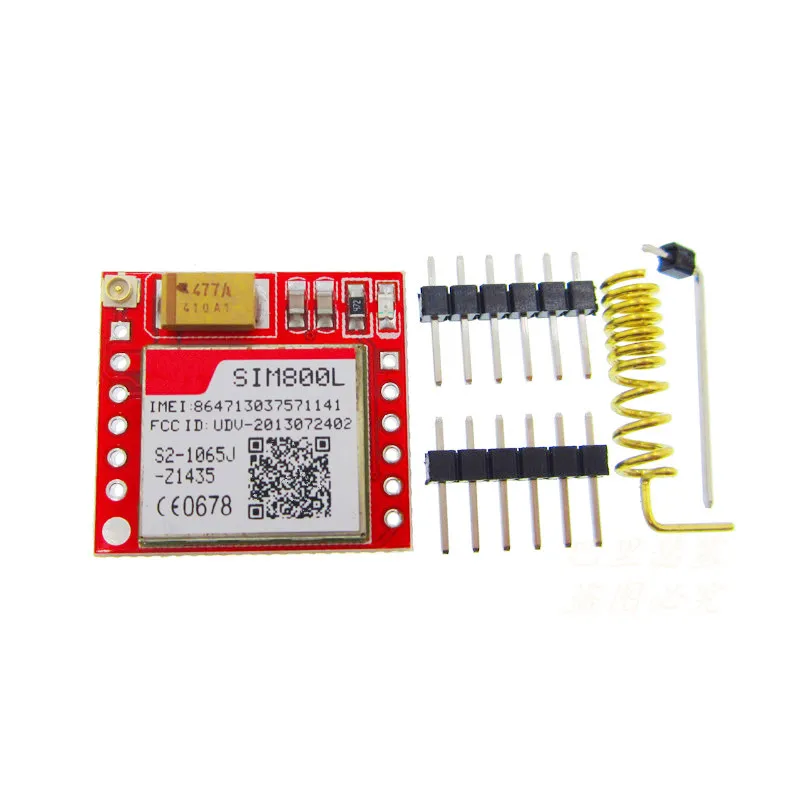 5 шт./лот самый маленький SIM800L GPRS GSM модуль Micro Sim карта ядро плата четырехдиапазонный TTL последовательный порт (Сделано в Китае)