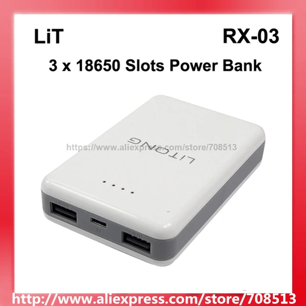 

LiT RX-03 Power Bank with 3 x 18650 Slot