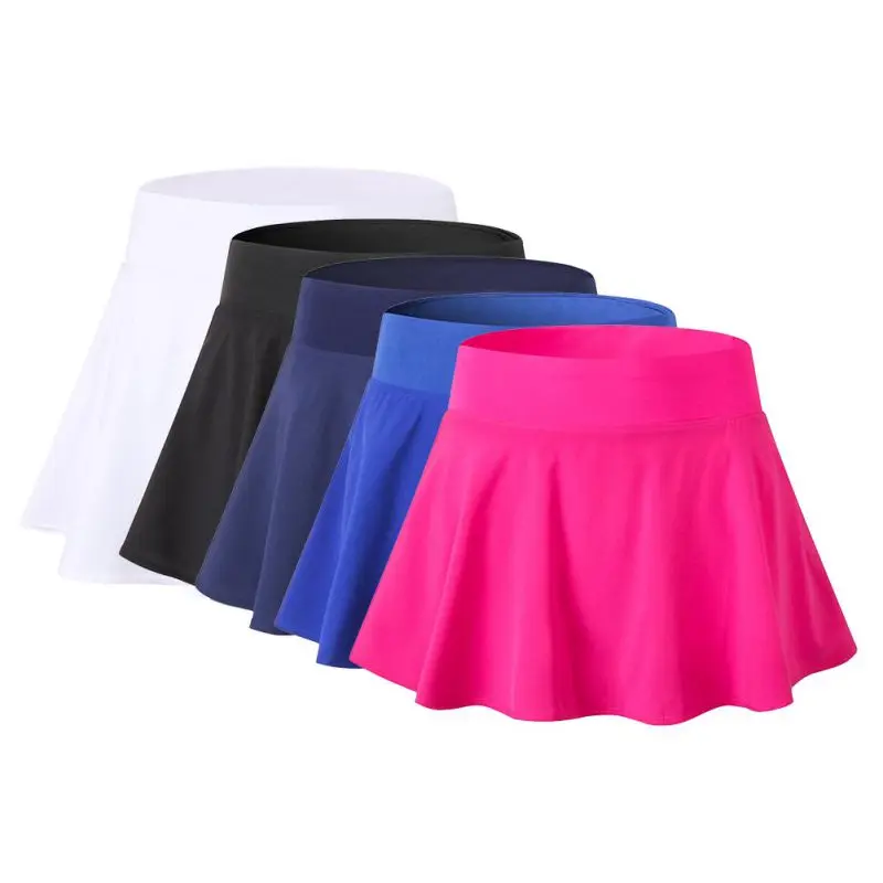 

Sports Tennis yoga Fitness Short Skirt Badminton breathable Women running gym Double layer Anti-Exposure ladies sports skirts