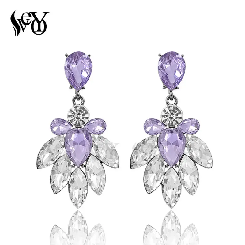 VEYO Crystal Earrings For Women Brincos Pendientes High Quality alloy