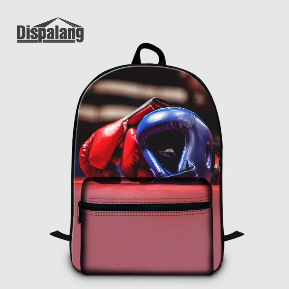 

Dispalang Student Backpack Laptop Boxing Gloves Printed School Bags For Boys Back Pack Boxeo Men Travel Backpacks Canvas Bagpack