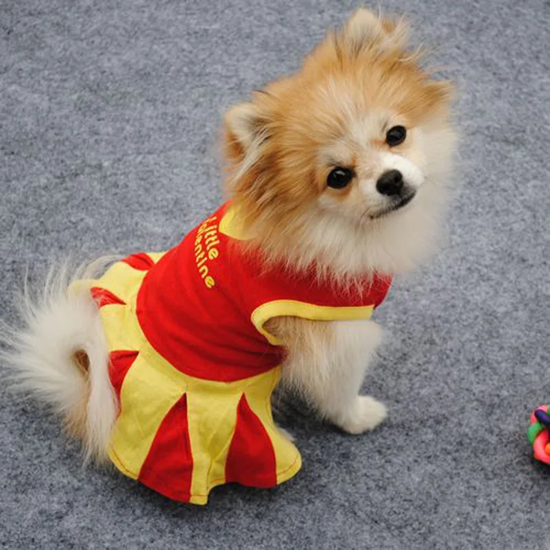 1PCS Puppy Pets Clothing Cute Dog Dresses For Small Dogs Chihuahua Dog Dress Summer Dog Skirt Yorkshire Terrier Pet Supplies