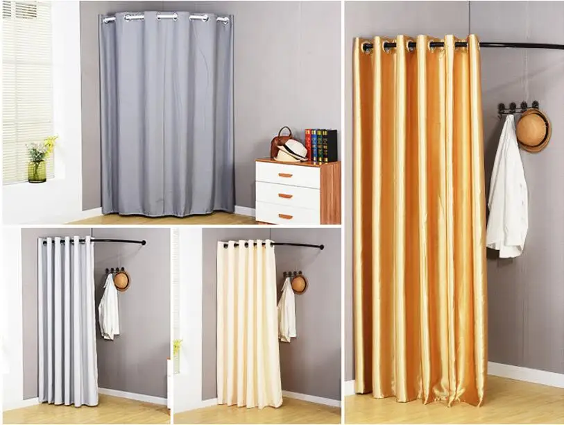 Tieyi wall display rack, clothing store C simple fitting room fitting ring, dressing room door curtain customization