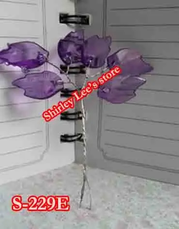 

Wholesale---144 Bunches=864 STEMS X Pretty Purple Acrylic Maple Leaf Bunch For Scrapbooking, (S-229E) (Free Shipping)