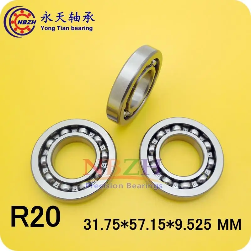 

Free Shipping NBZH R20K R20 Open English Inch Bearing Miniature Ball Radial Bearings EE11 31.75*57.15*9.525 ABEC-5