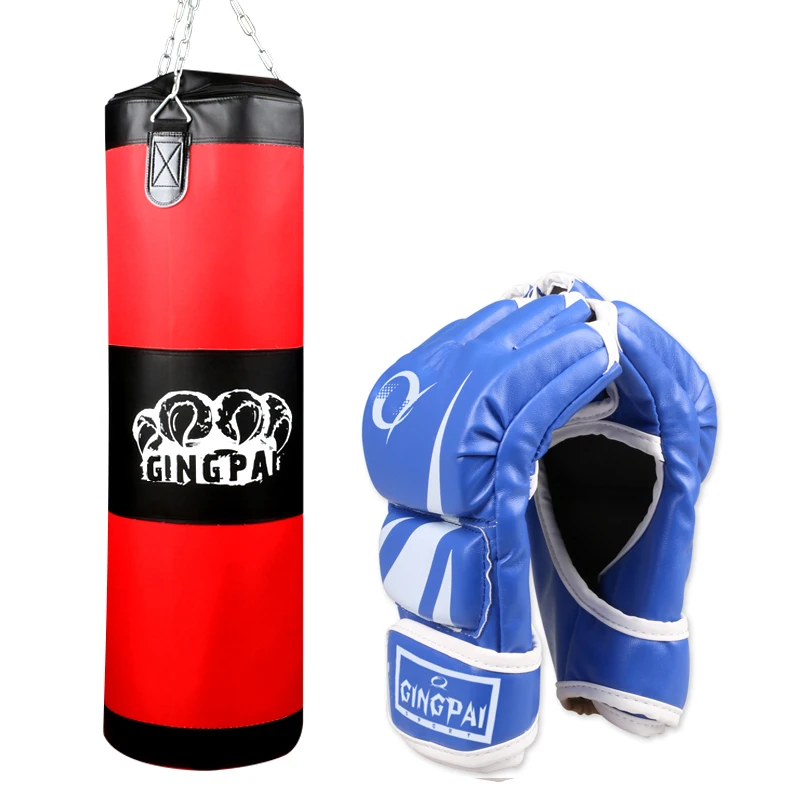 Sac de sable 100cm, boxe MMA, gants de boxe, grappin thaïlandais, sac de sable suspendu (vide)