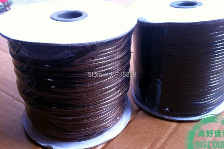 

Free Shipping 1Roll 5mm 34 Meters Round Cord Waxed Cotton Cord Jewelry Cord Black/ Coffee You Choose
