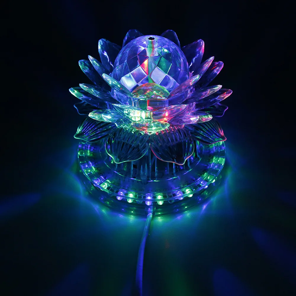 Disco RGB Led Stage Light Auto Rotating Ball Lamp Effect Magic Party Club Lights For Christmas Home KTV Xmas Wedding Show Pub