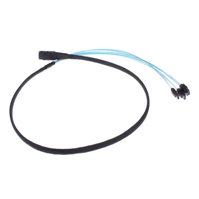 

Chenyang Internal Mini SAS SFF-8087Host to 4 SATA 7pin Target Hard Disk 6Gbps Data Server Raid Cable