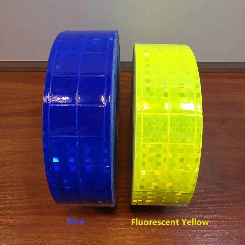 5CM * 50M microprisma nastro di avvertimento riflettente materiale di avvertimento riflettente per il traffico stradale