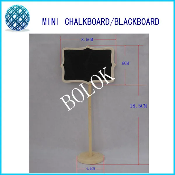 20pcs/lot Mini Wooden Chalkboards Blackboard on stick Stand, Table Numbers, Wedding-Candy Signs, Birthday party.