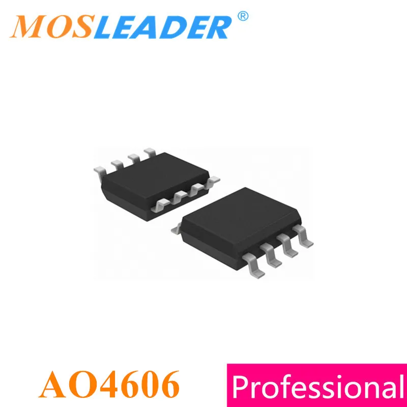 

Mosleader AO4606 SOP8 500PCS N + P Channel 30V 5A 6A Mosfet 4606 SOIC8 Made in China High quality mosfets