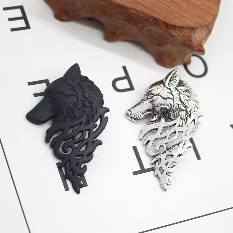 Vintage Wolf Head Brooch Jewelry Upscale Unisex Wolfhead Brooches For Women Men Animal Suit Collar Pin Buckle Collection Broche