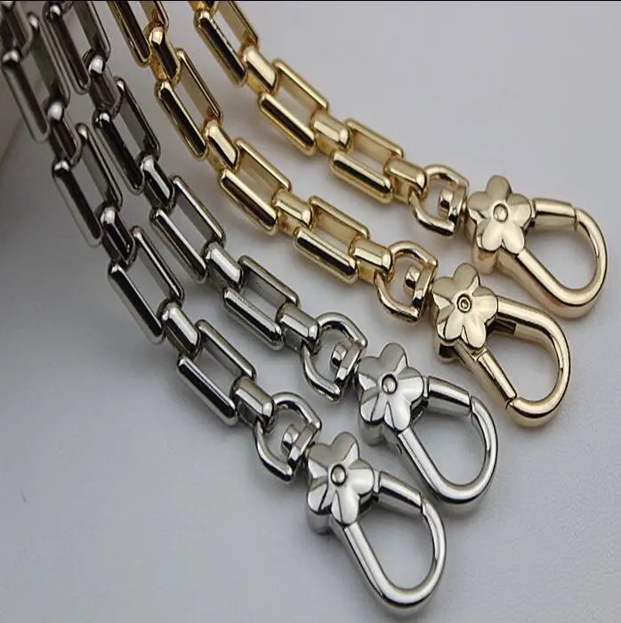 

gold silver plating high-end DIY leather 60 cm handbag aglet chain link buckle decorative accessories