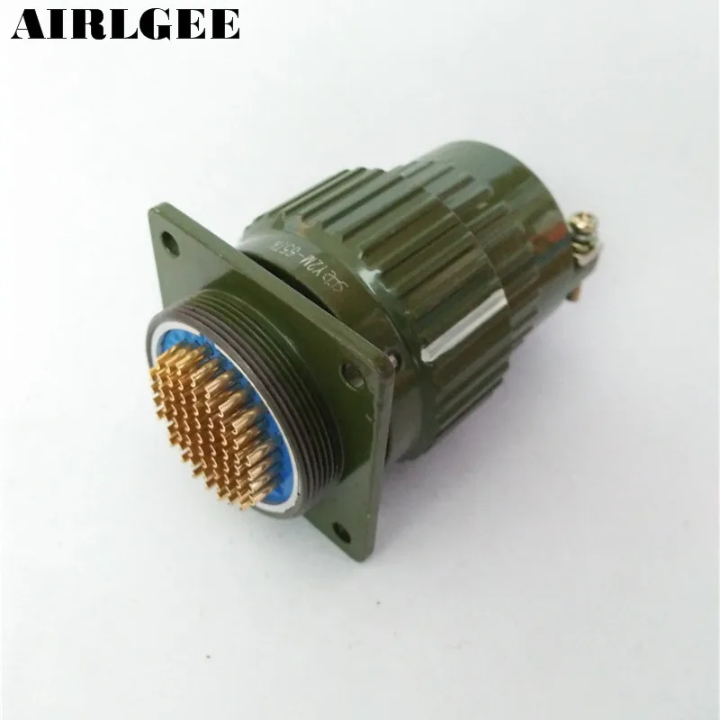 65 Pin Aviation Plug With Socket Contact Type Circular Connector Y2M-65TK Free shipping