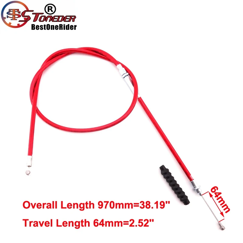 STONEDER 970mm Red Clutch Cable For Motorcycle Dirt Pit Bike 50cc 70cc 90cc 125cc 150cc 160cc SSR Thumpstar TTR Baja GPX XR CRF