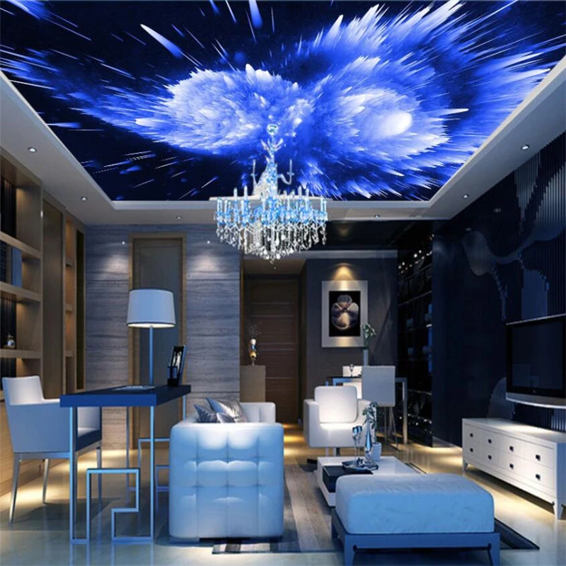 wellyu 3D exploded three-dimensional radiation nebulae stars background custom large-scale mural environmental wallpaper