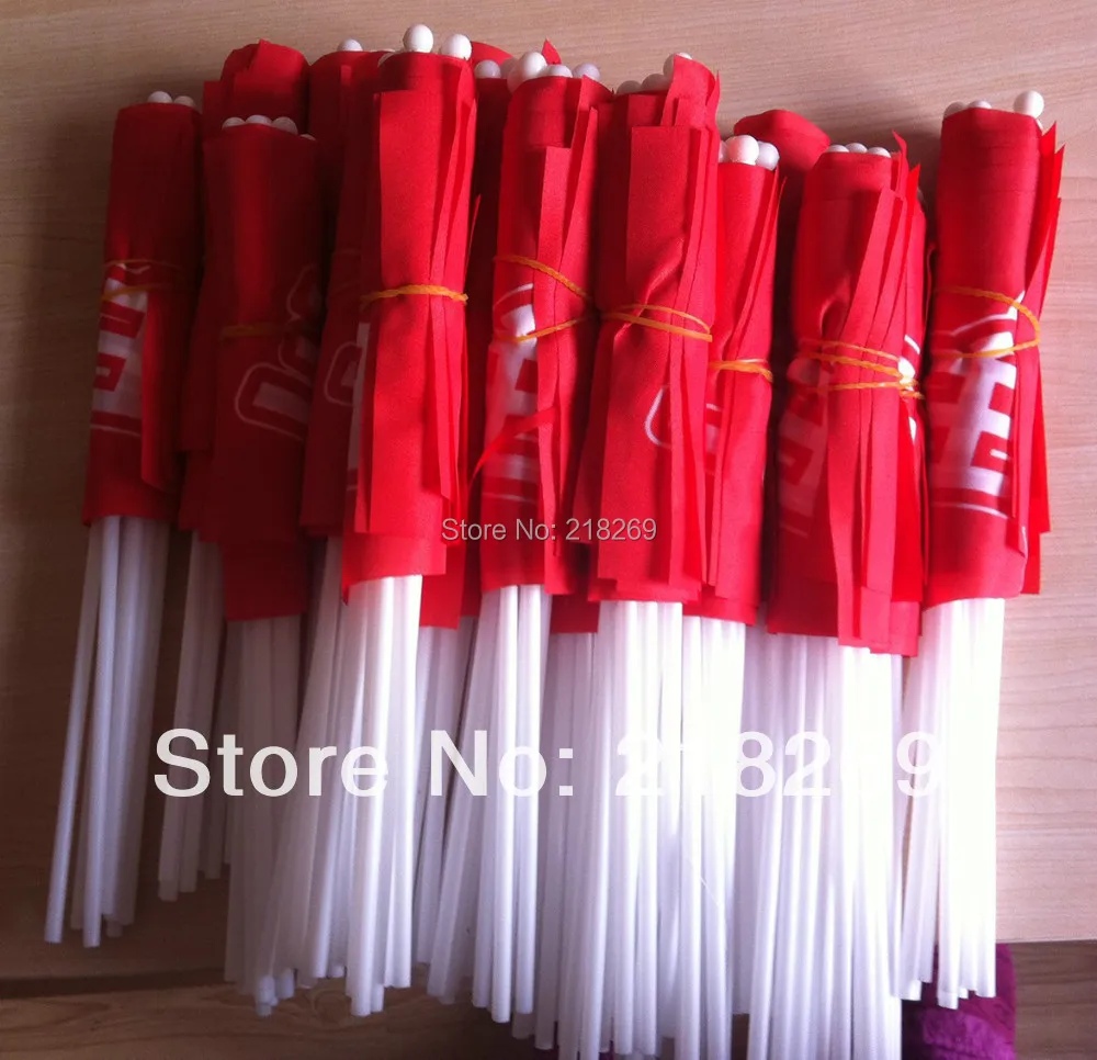 Custom printing Waving Stick Flags, Hand Flags, Customized Logo banner, National flag, Small flag / 500pcs Free shipping